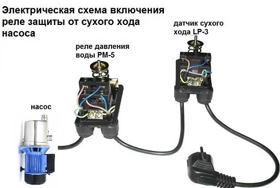 Электрическая схема подключения насоса для скважины